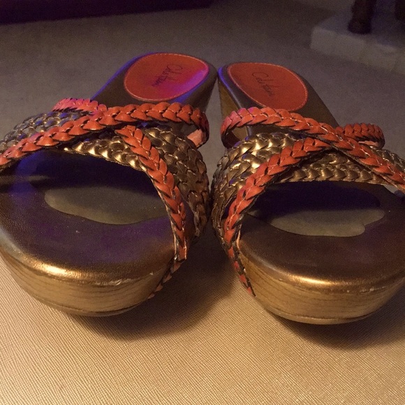 COLE HAAN ‘NIKE AIR’ LEATHER SANDALS - Picture 4 of 11